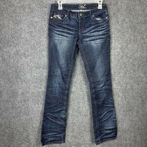 ChiQle Skinny Jeans Women Junior 3 Stretch Embellished Pockets Denim Distressed